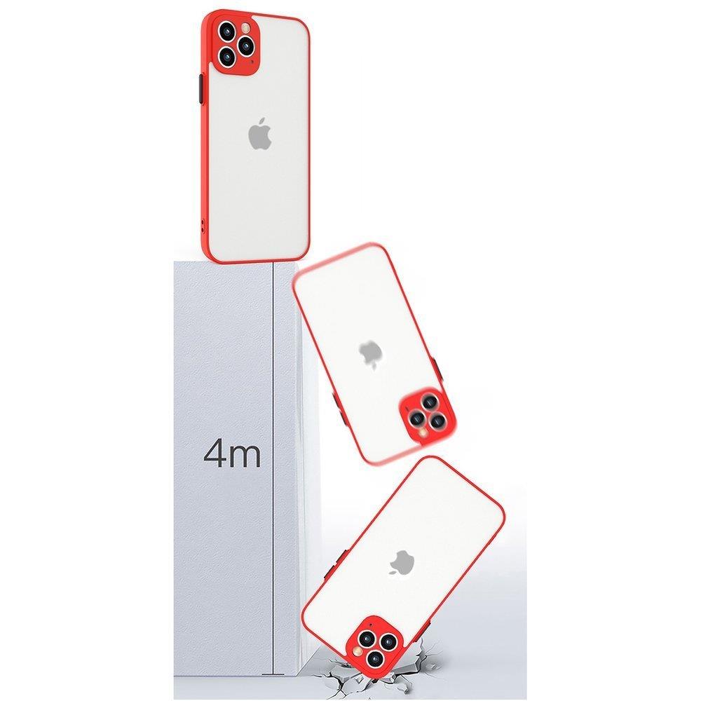 Pokrowiec etui silikonowe Milky Case czerwone APPLE iPhone 12 Mini / 12