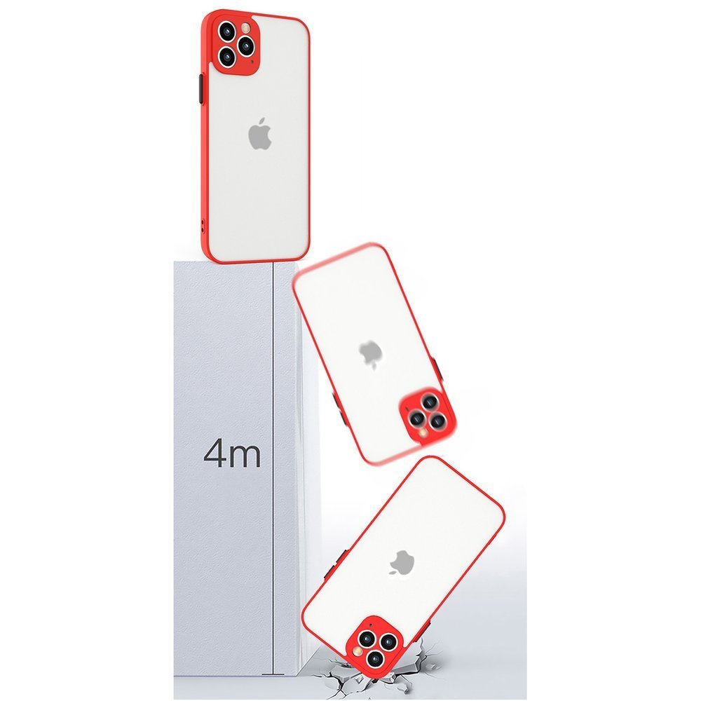 Pokrowiec etui silikonowe Milky Case czerwone APPLE iPhone 12 Pro Max / 12