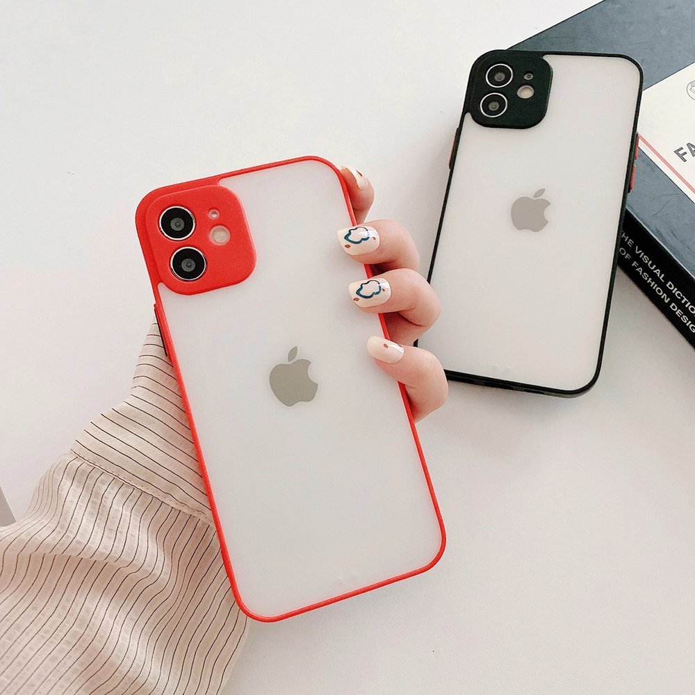 Pokrowiec etui silikonowe Milky Case czerwone APPLE iPhone 12 Pro Max / 4