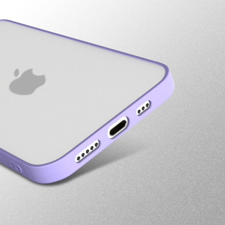 Pokrowiec etui silikonowe Milky Case fioletowe APPLE iPhone 12 Pro Max / 2