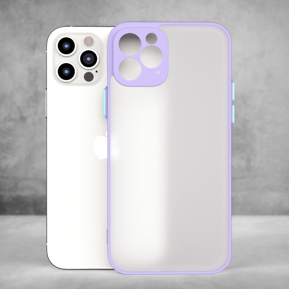 Pokrowiec etui silikonowe Milky Case fioletowe APPLE iPhone 12 Pro Max / 3