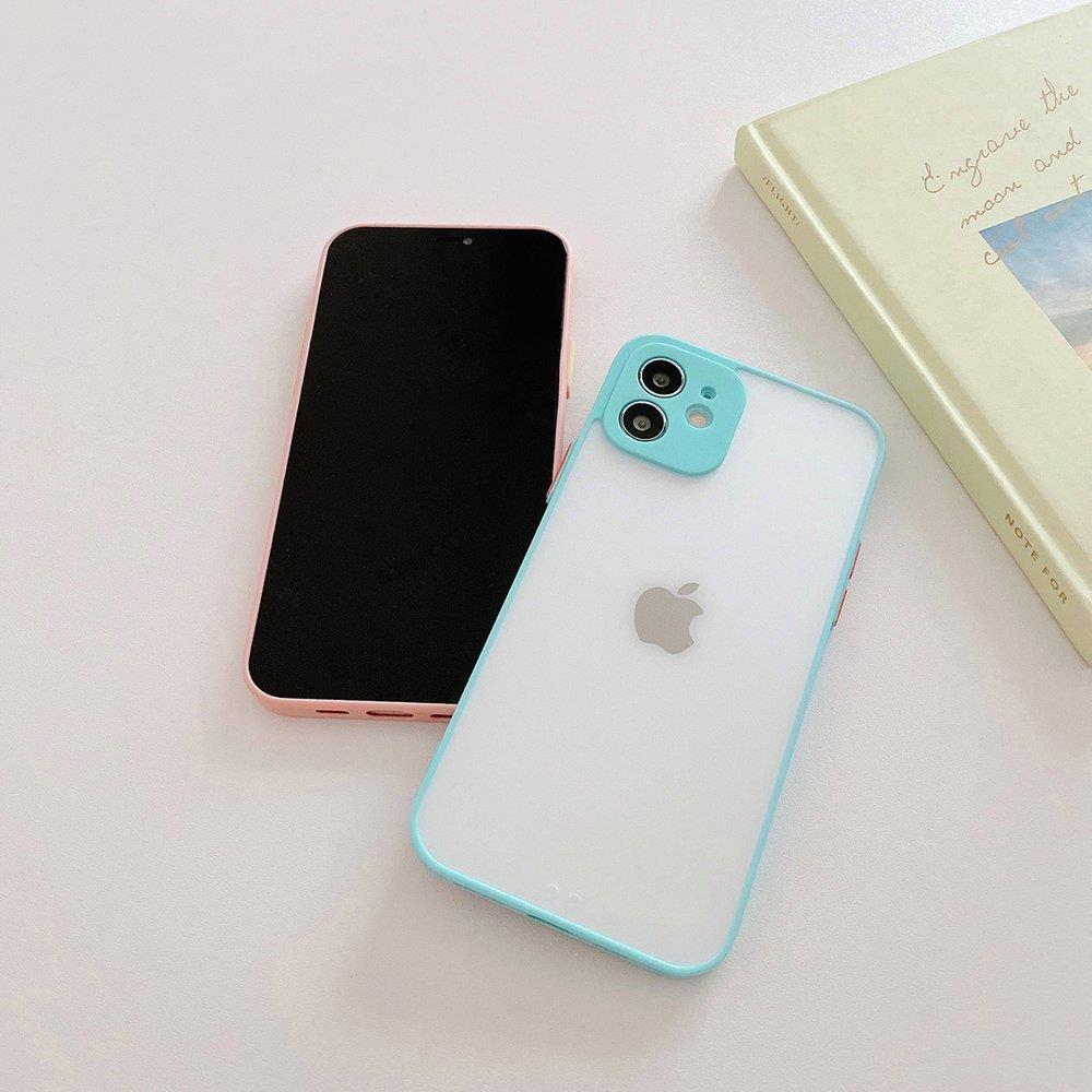 Pokrowiec etui silikonowe Milky Case niebieskie APPLE iPhone 12 Mini / 3