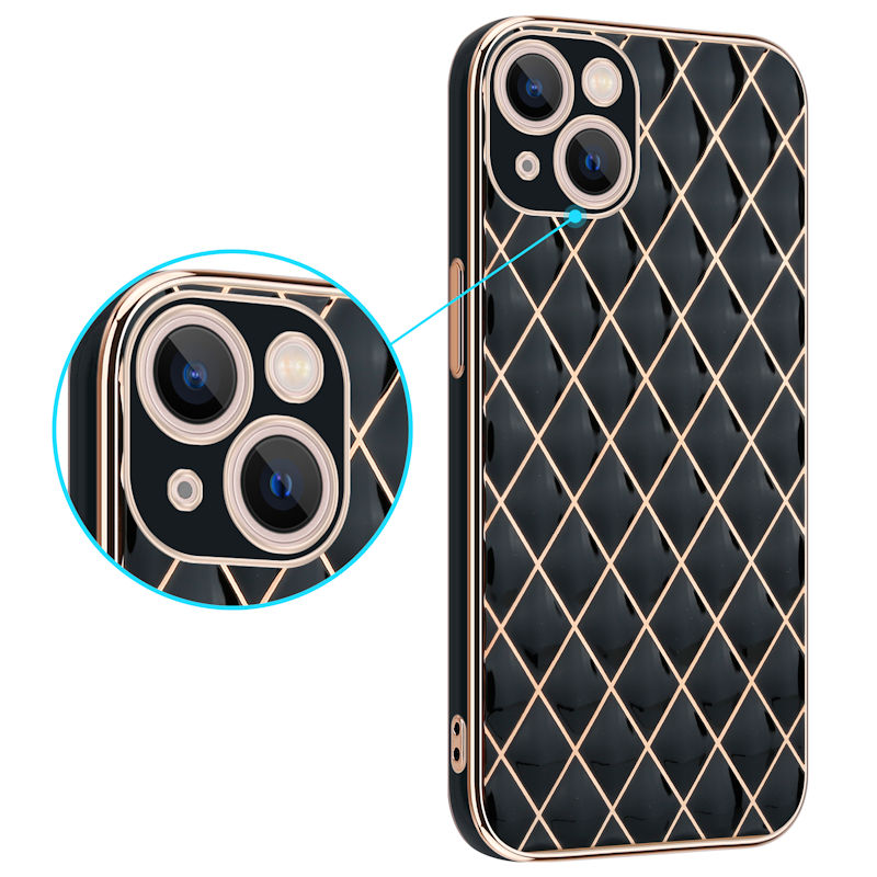 Pokrowiec etui silikonowe MX Luxury czarne APPLE iPhone 12 / 2