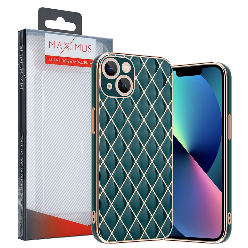 Pokrowiec etui silikonowe MX Luxury zielone APPLE iPhone 13 Pro Max / 4