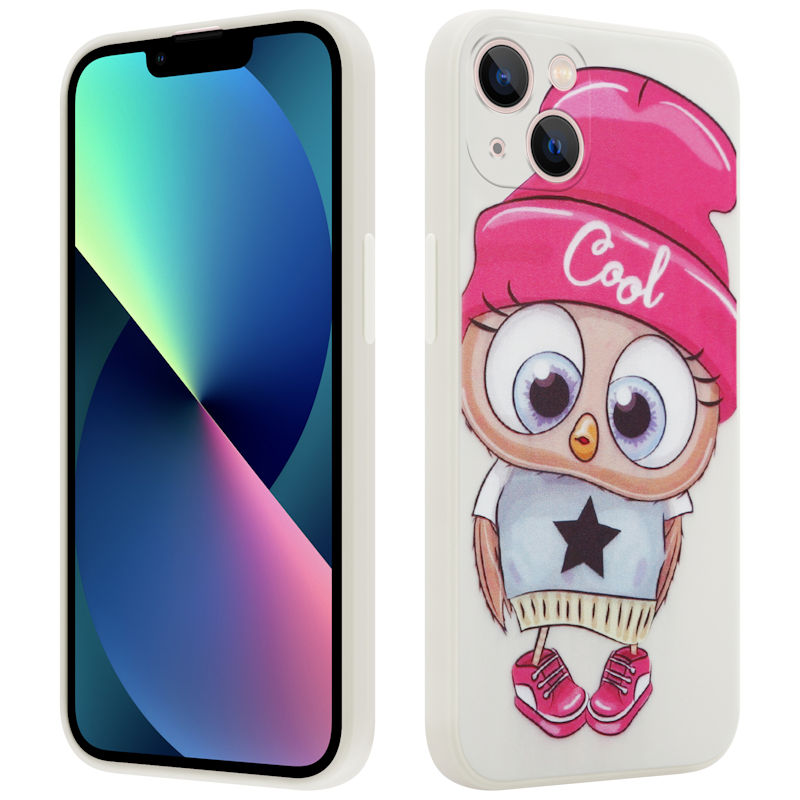 Pokrowiec etui silikonowe MX Owl Cool beowe APPLE iPhone 13 Pro Max