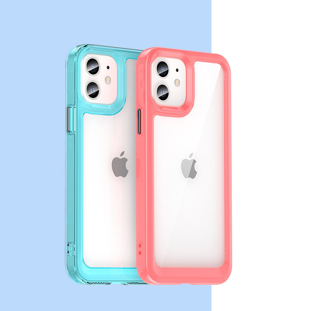 Pokrowiec etui silikonowe pancerne Outer Space Case czarne APPLE iPhone 12 / 9