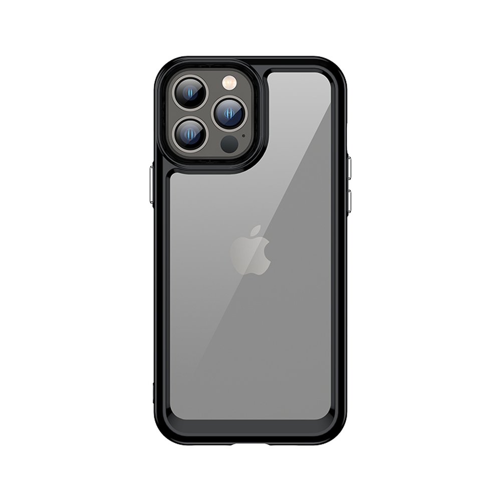 Pokrowiec etui silikonowe pancerne Outer Space Case czarne APPLE iPhone 12 Pro Max
