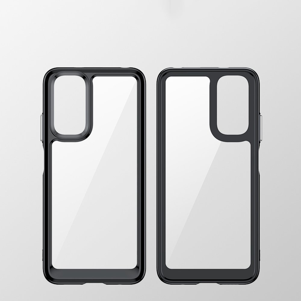 Pokrowiec etui silikonowe pancerne Outer Space Case czarne Xiaomi Redmi Note 11 / 10
