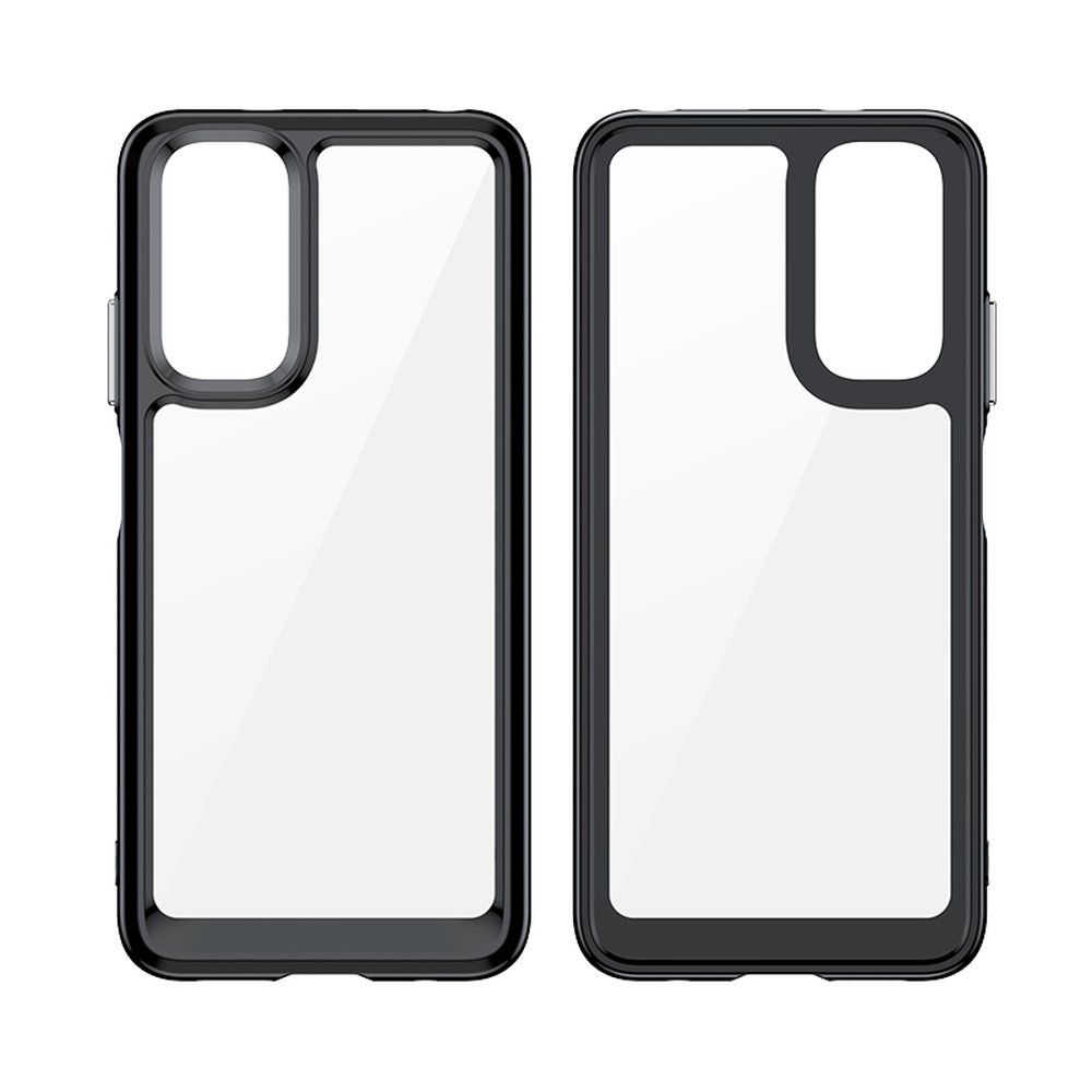 Pokrowiec etui silikonowe pancerne Outer Space Case czarne Xiaomi Redmi Note 11 / 8