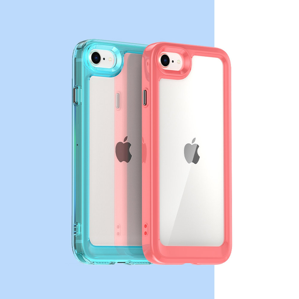 Pokrowiec etui silikonowe pancerne Outer Space Case czerwone APPLE iPhone SE 2020 / 9