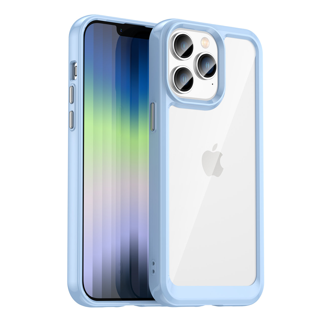 Pokrowiec etui silikonowe pancerne Outer Space Case niebieskie APPLE iPhone 14 Pro
