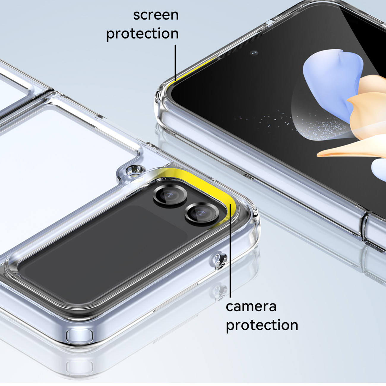 Pokrowiec etui silikonowe pancerne Outer Space Case niebieskie SAMSUNG Galaxy Z Flip 3 / 10