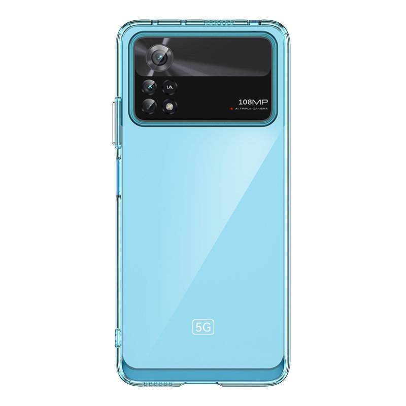 Pokrowiec etui silikonowe pancerne Outer Space Case niebieskie Xiaomi POCO X4 Pro 5G