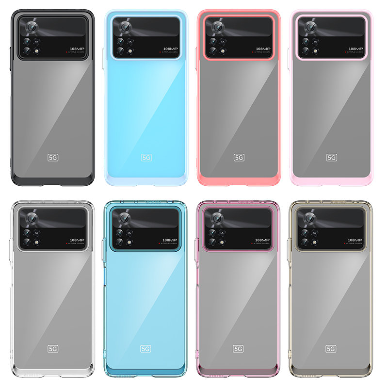 Pokrowiec etui silikonowe pancerne Outer Space Case niebieskie Xiaomi POCO X4 Pro 5G / 6