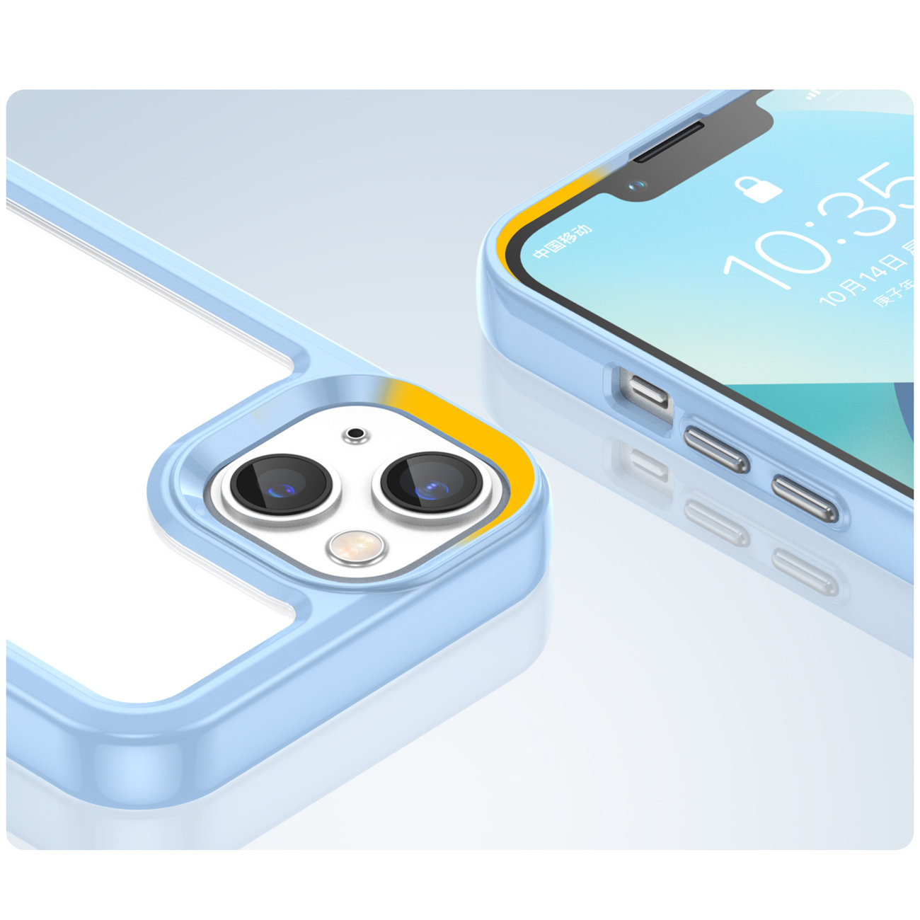 Pokrowiec etui silikonowe pancerne Outer Space Case niebieskie APPLE iPhone 15 Pro Max / 3