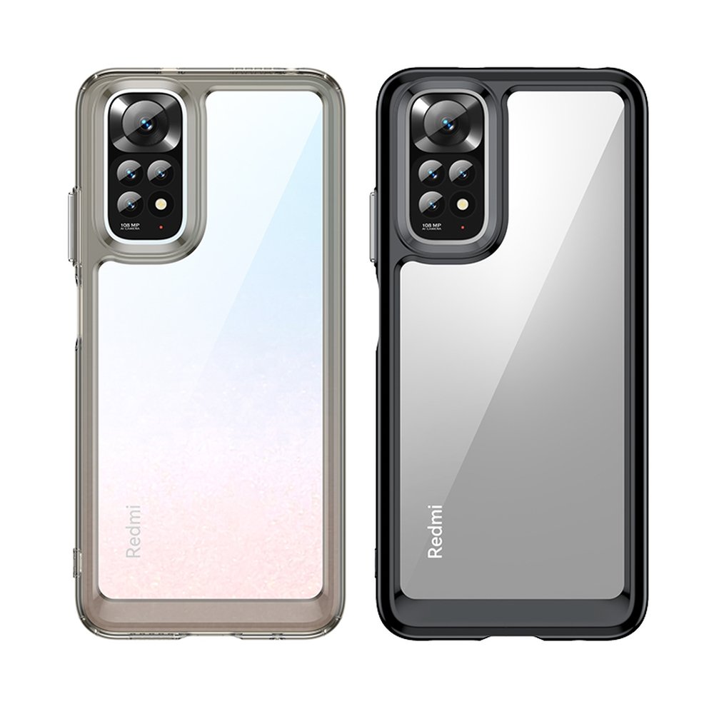 Pokrowiec etui silikonowe pancerne Outer Space Case przeroczyste Xiaomi Redmi Note 11 / 6