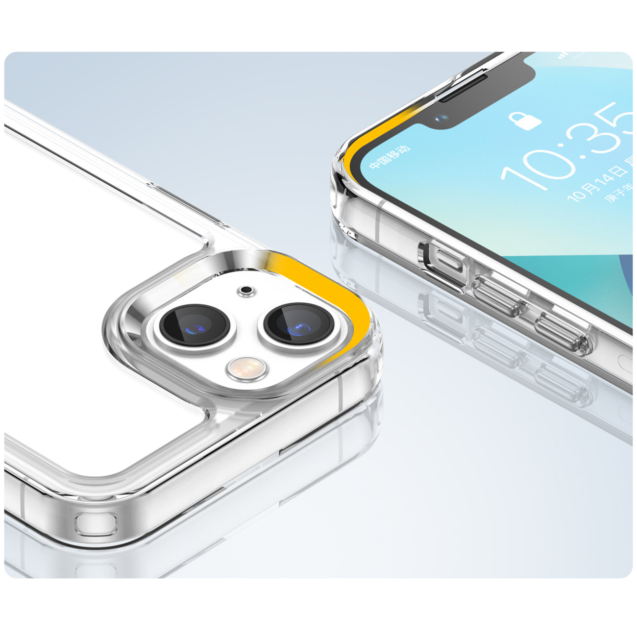 Pokrowiec etui silikonowe pancerne Outer Space Case przeroczyste APPLE iPhone 15 Pro Max / 3