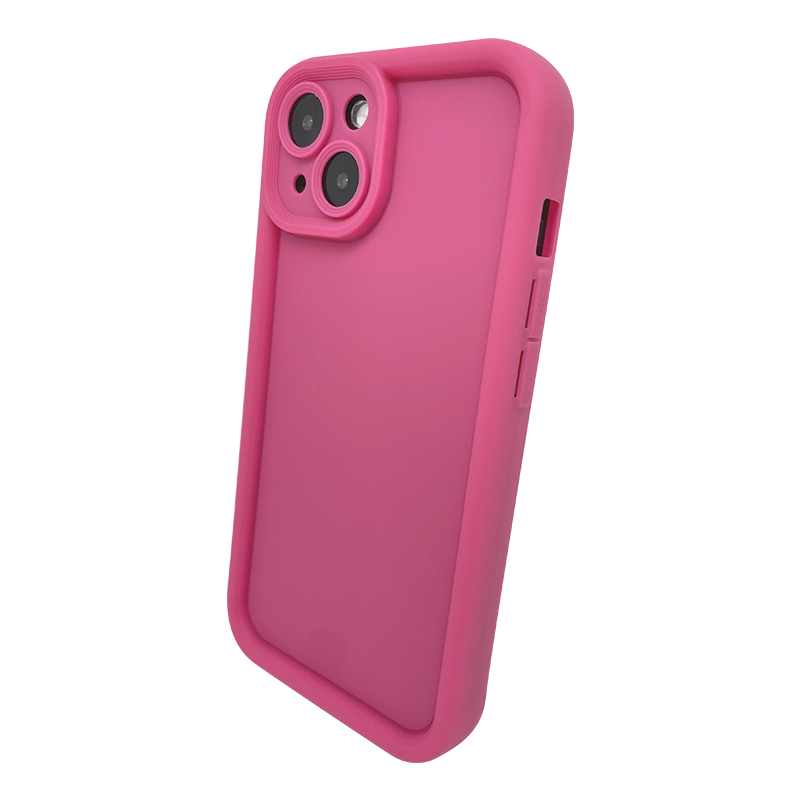 Pokrowiec etui silikonowe RIM r�owe APPLE iPhone 15 Pro / 4