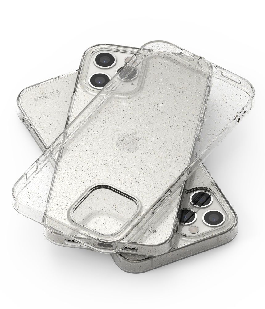 Pokrowiec etui silikonowe Ringke Air Glitter Przeroczyste APPLE iPhone 12 / 6