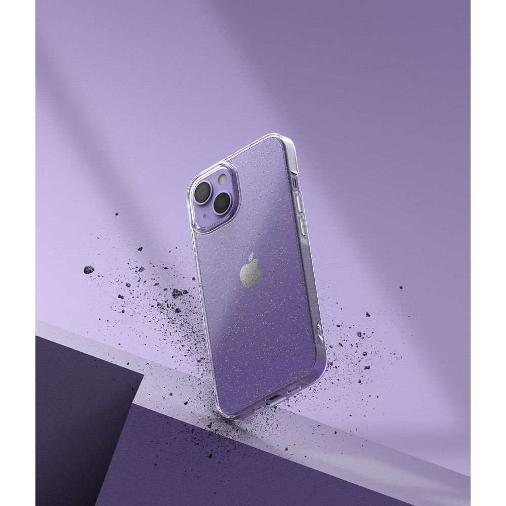 Pokrowiec etui silikonowe Ringke Air Glitter przeroczyste APPLE iPhone 13 / 4