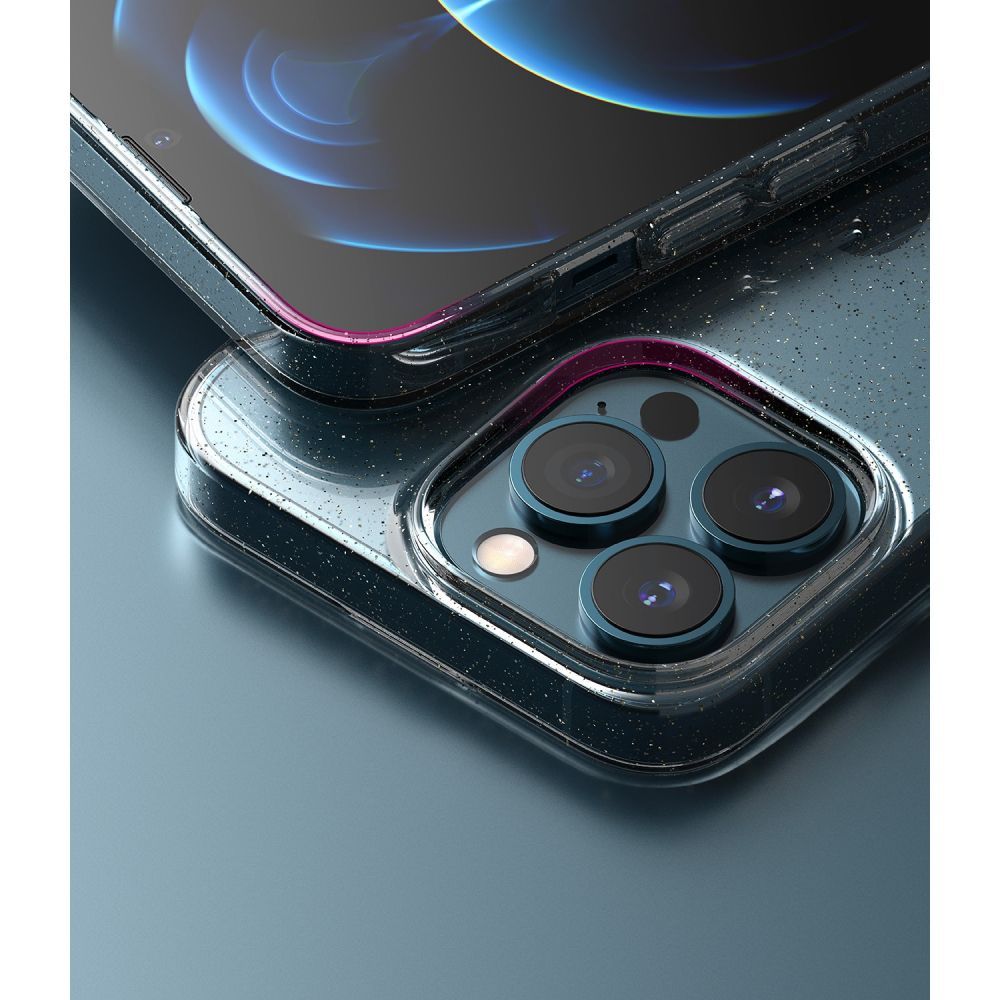 Pokrowiec etui silikonowe Ringke Air Glitter przeroczyste APPLE iPhone 13 Pro / 3
