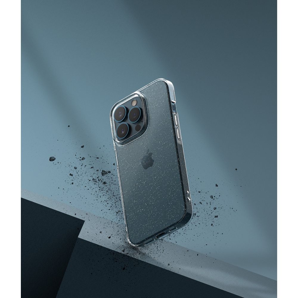 Pokrowiec etui silikonowe Ringke Air Glitter przeroczyste APPLE iPhone 13 Pro / 4