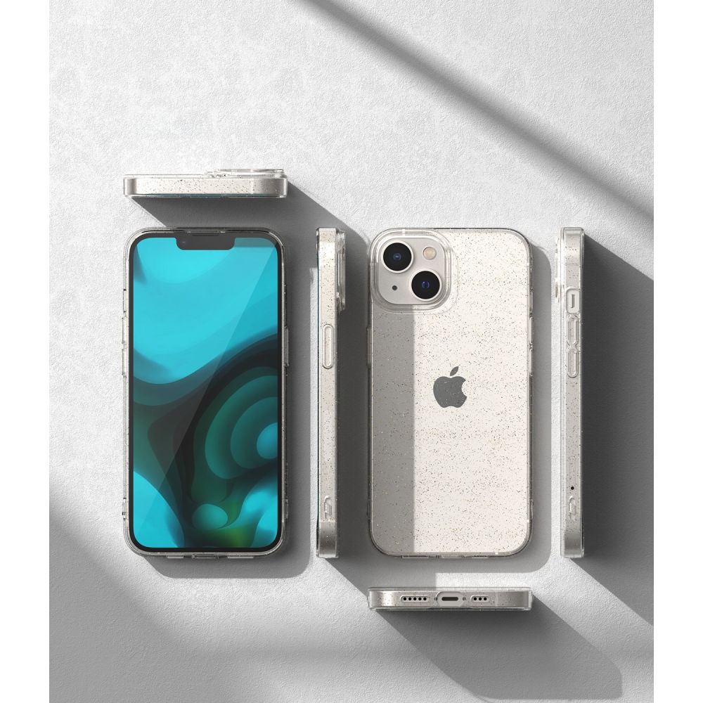 Pokrowiec etui silikonowe Ringke Air Glitter przeroczyste APPLE iPhone 14 / 6