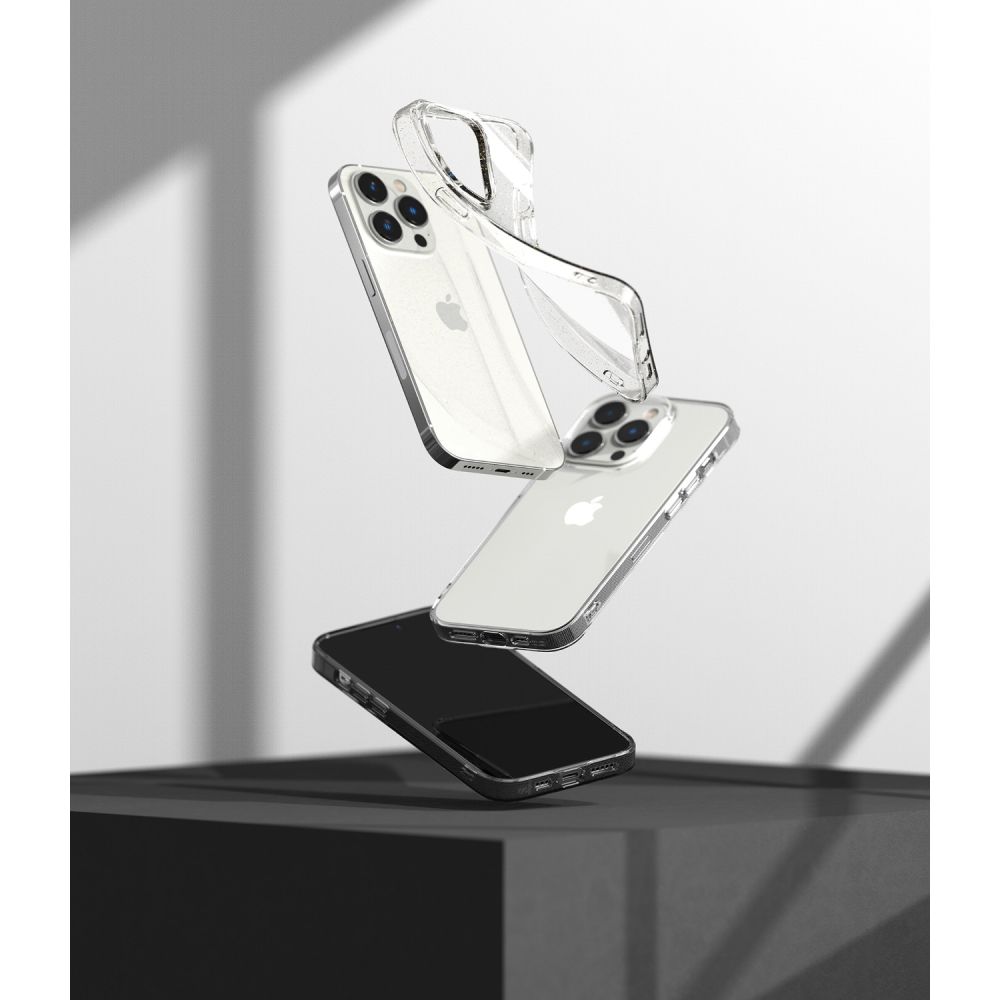 Pokrowiec etui silikonowe Ringke Air Glitter przeroczyste APPLE iPhone 14 Pro / 8