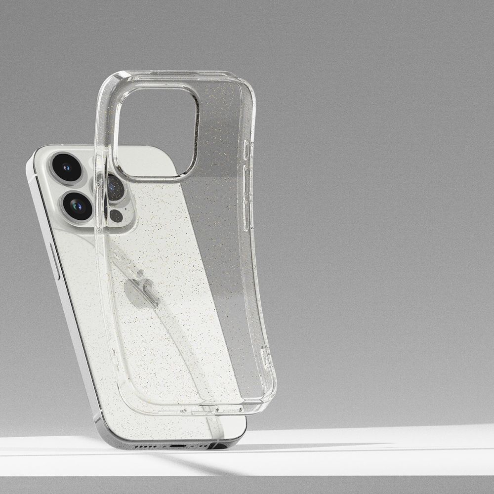 Pokrowiec etui silikonowe Ringke Air Glitter przeroczyste APPLE iPhone 15 Pro / 10