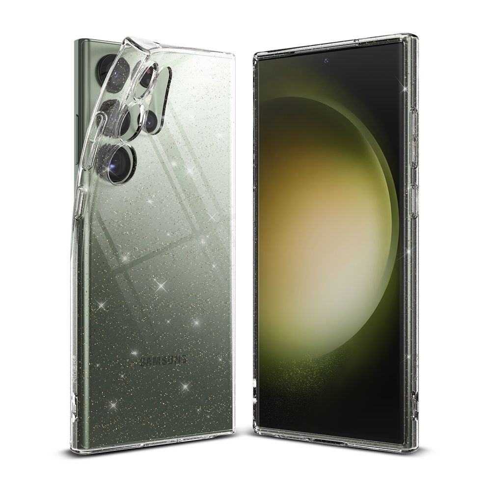 Pokrowiec etui silikonowe Ringke Air Glitter przeroczyste SAMSUNG Galaxy S23 Ultra / 2