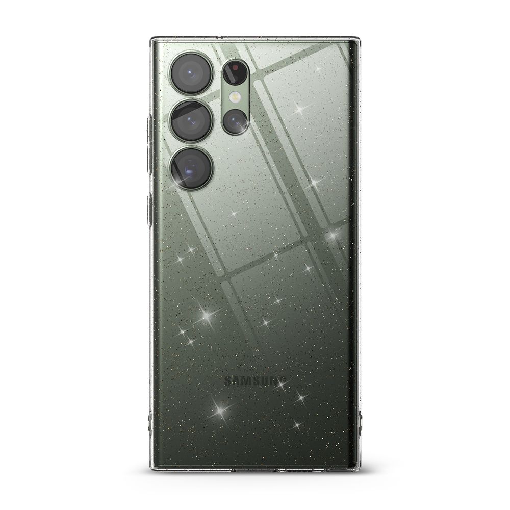 Pokrowiec etui silikonowe Ringke Air Glitter przeroczyste SAMSUNG Galaxy S23 Ultra / 3