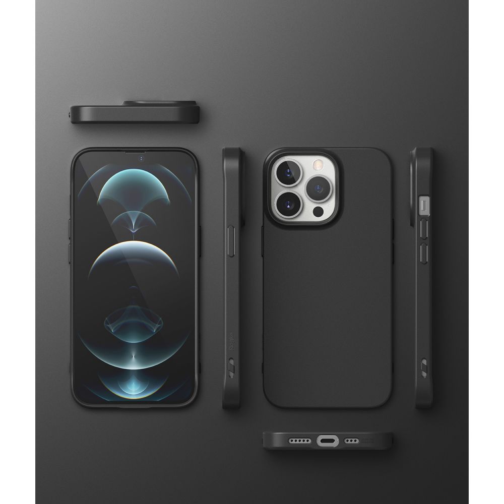 Pokrowiec etui silikonowe Ringke Air S czarne APPLE iPhone 13 Pro / 7