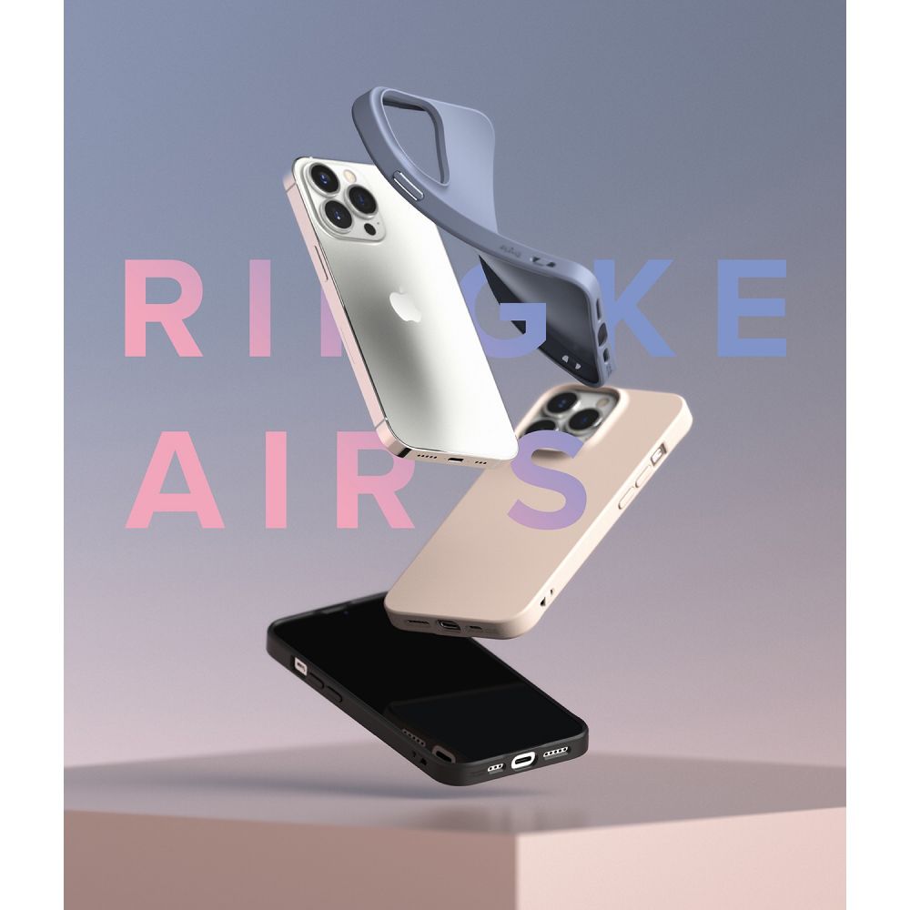 Pokrowiec etui silikonowe Ringke Air S czarne APPLE iPhone 13 Pro / 8