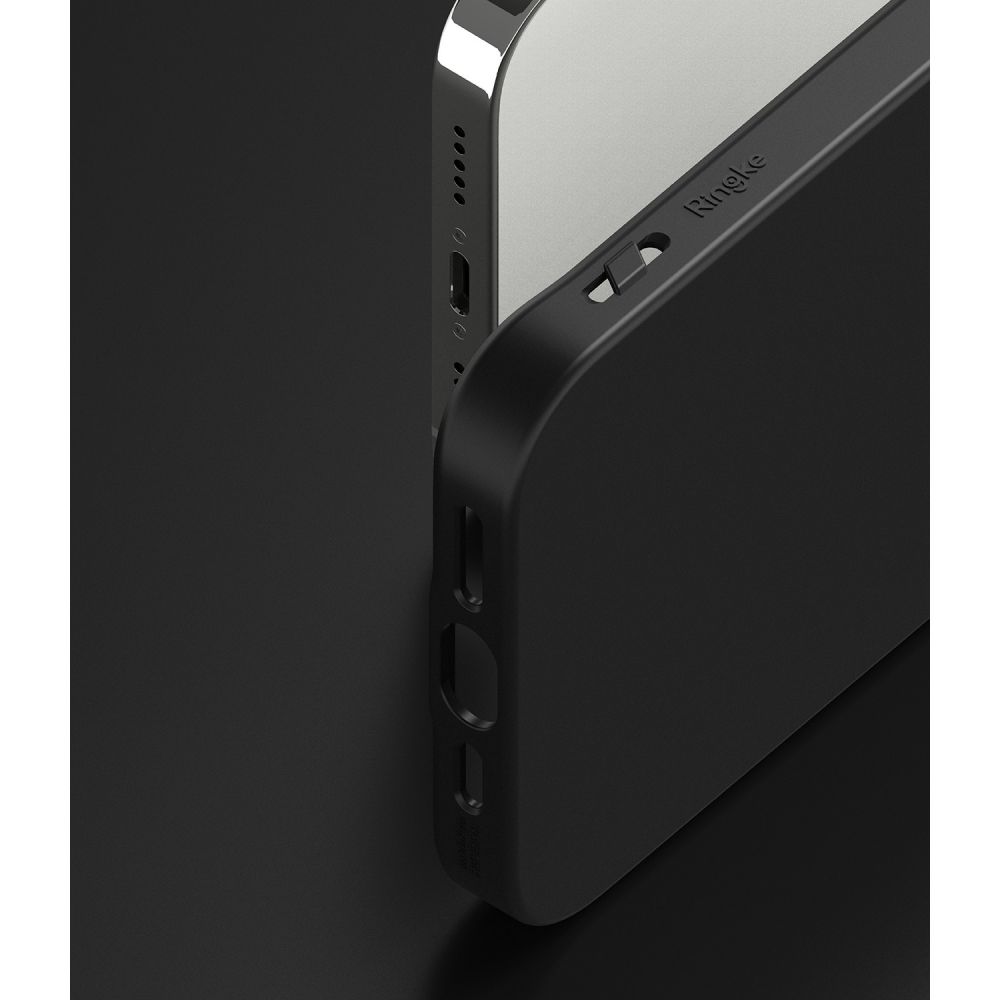 Pokrowiec etui silikonowe Ringke Air S czarne APPLE iPhone 13 Pro Max / 6
