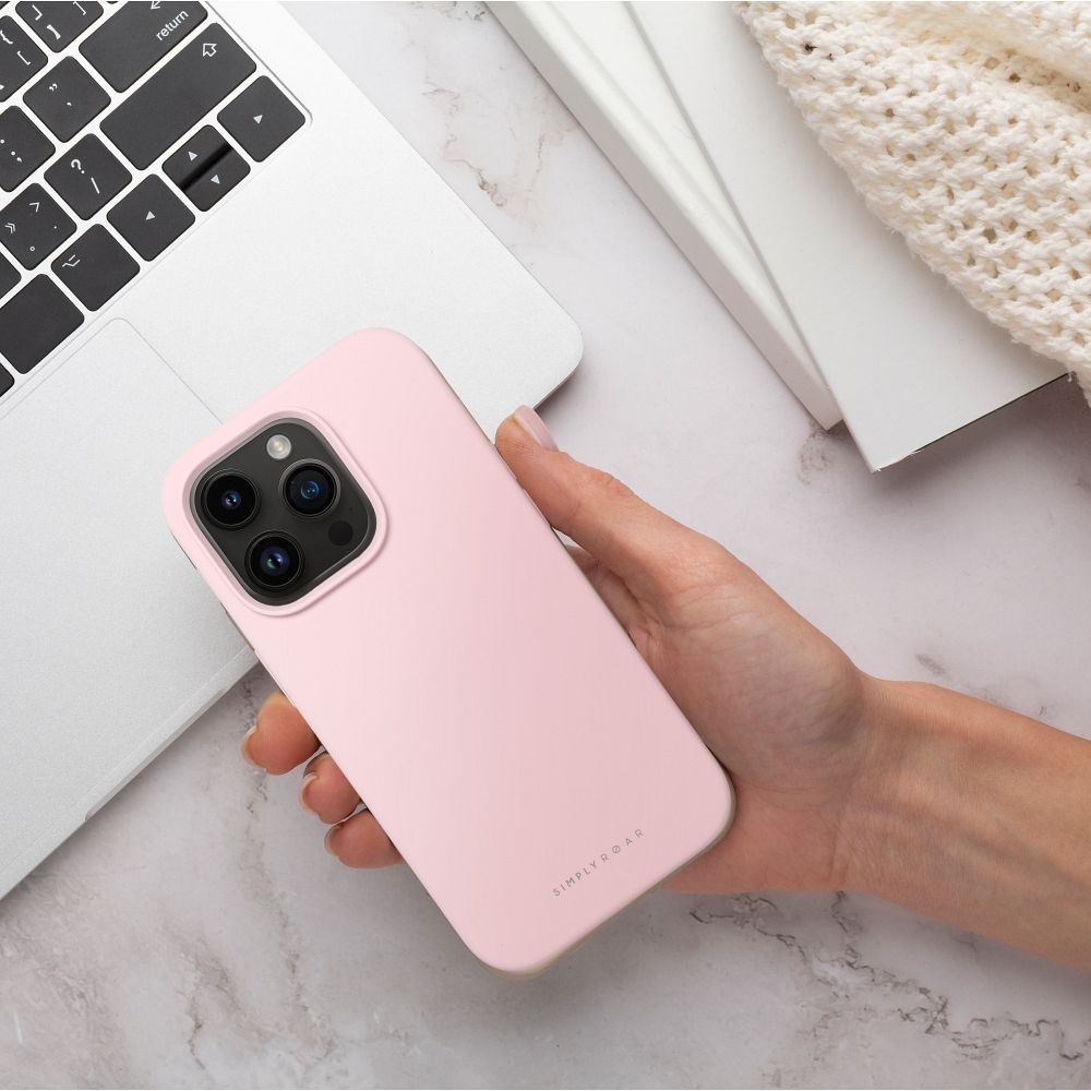 Pokrowiec etui silikonowe Roar Cloud Skin jasnoróżowe APPLE iPhone 15 Plus / 6