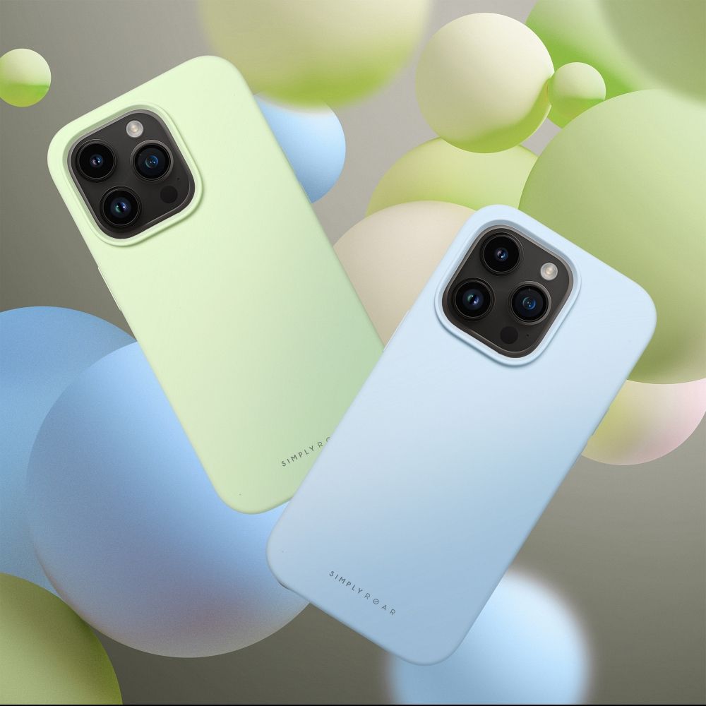 Pokrowiec etui silikonowe Roar Cloud Skin jasnozielone APPLE iPhone 16 Pro Max / 7