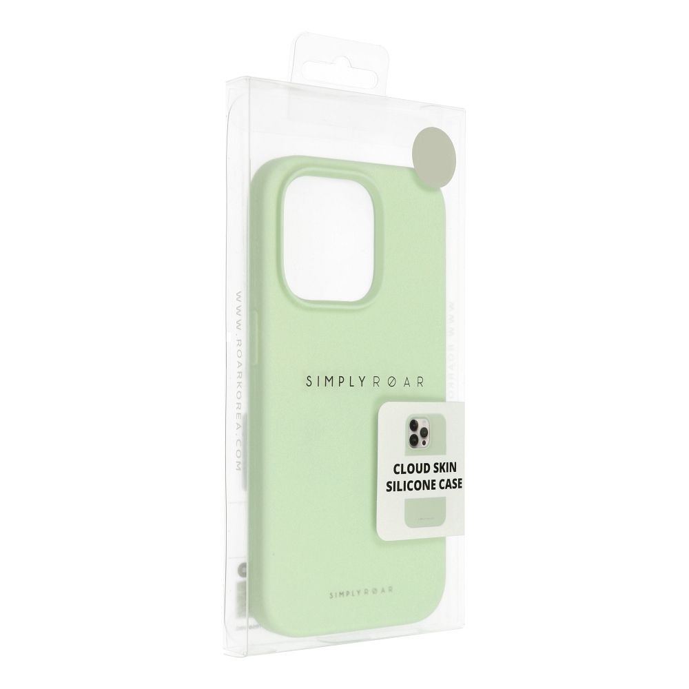 Pokrowiec etui silikonowe Roar Cloud Skin jasnozielone APPLE iPhone 16 Pro Max / 8