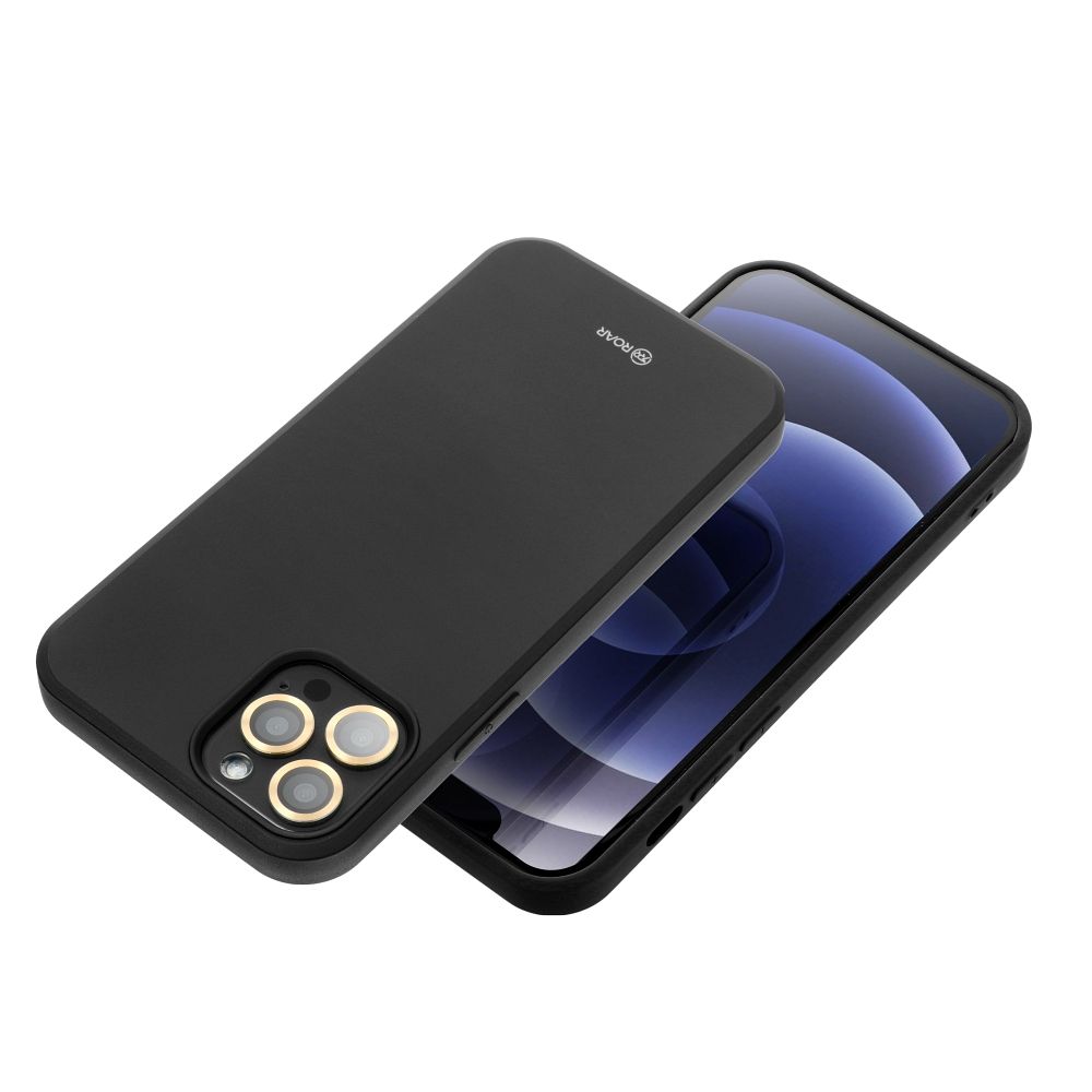 Pokrowiec etui silikonowe Roar Colorful Jelly Case czarne APPLE iPhone 15 Plus