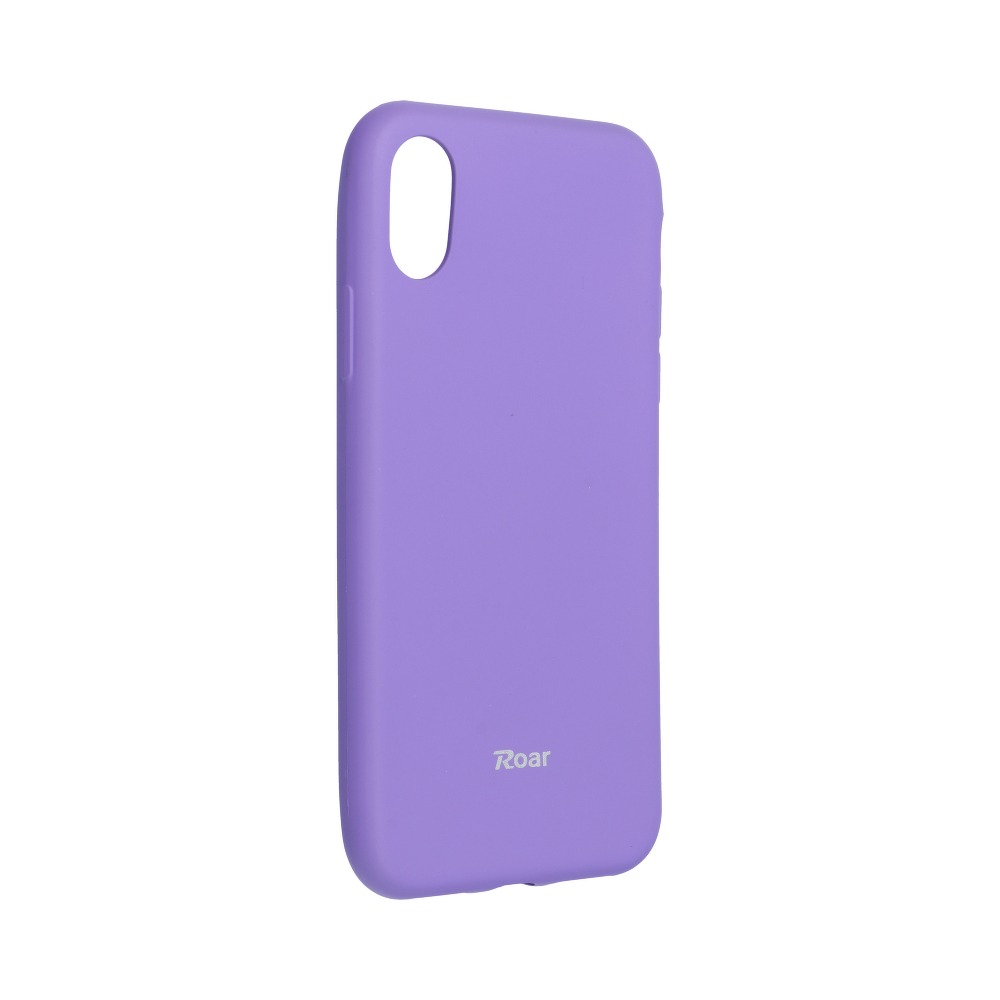 Pokrowiec etui silikonowe Roar Colorful Jelly Case fioletowe APPLE iPhone X
