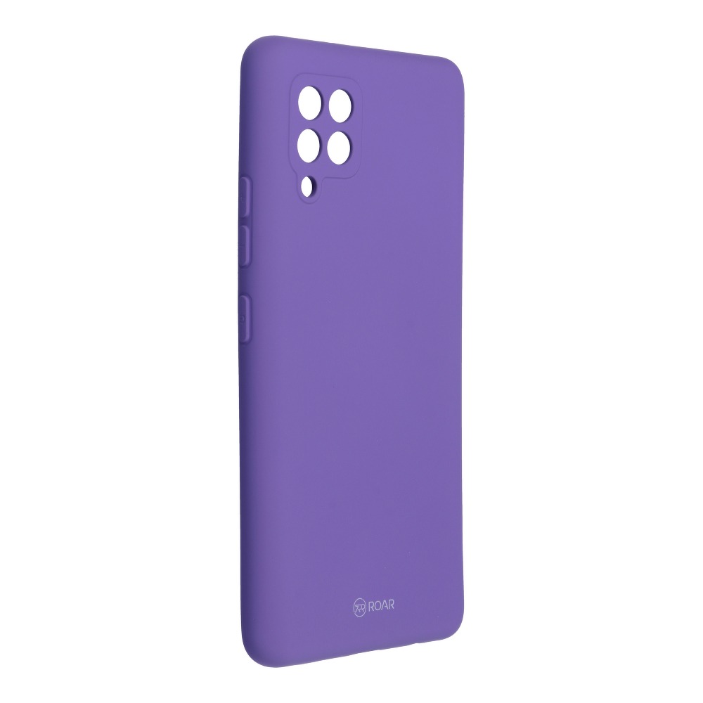 Pokrowiec etui silikonowe Roar Colorful Jelly Case fioletowe SAMSUNG Galaxy A42 5G