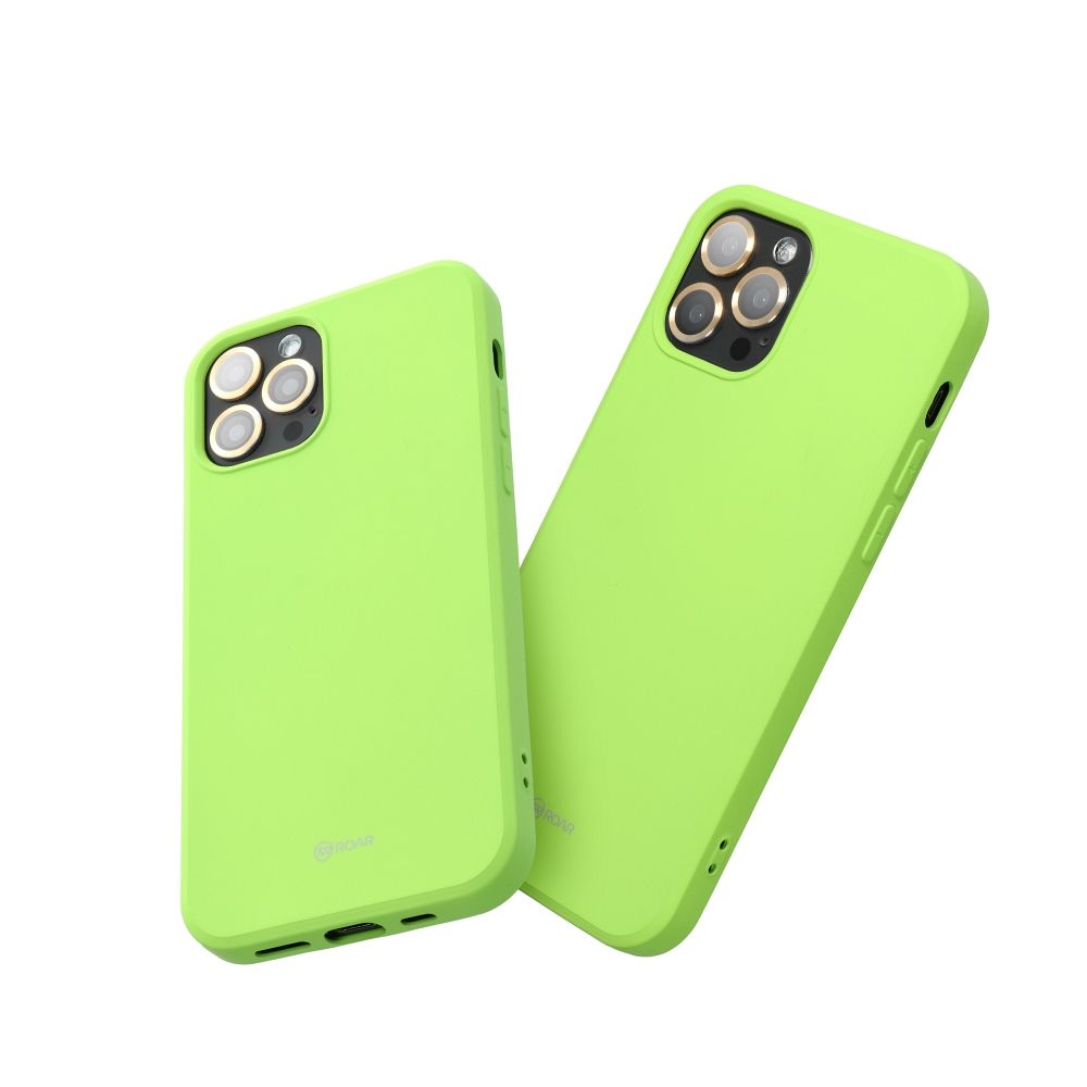 Pokrowiec etui silikonowe Roar Colorful Jelly Case limonkowe APPLE iPhone 15 Plus / 2
