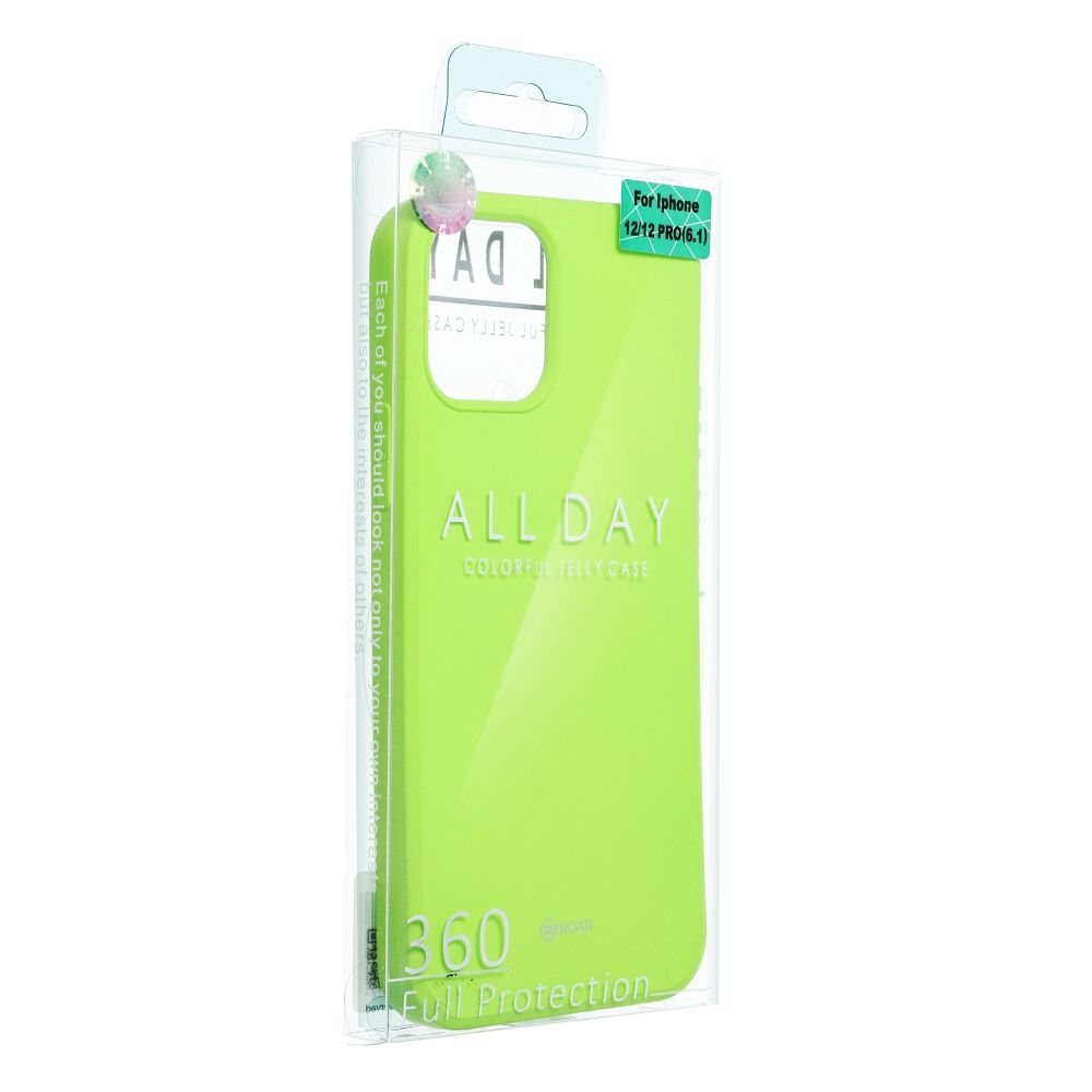 Pokrowiec etui silikonowe Roar Colorful Jelly Case limonkowe APPLE iPhone 15 Pro / 5