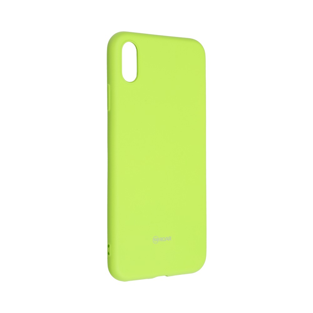 Pokrowiec etui silikonowe Roar Colorful Jelly Case limonkowe APPLE iPhone XS Max