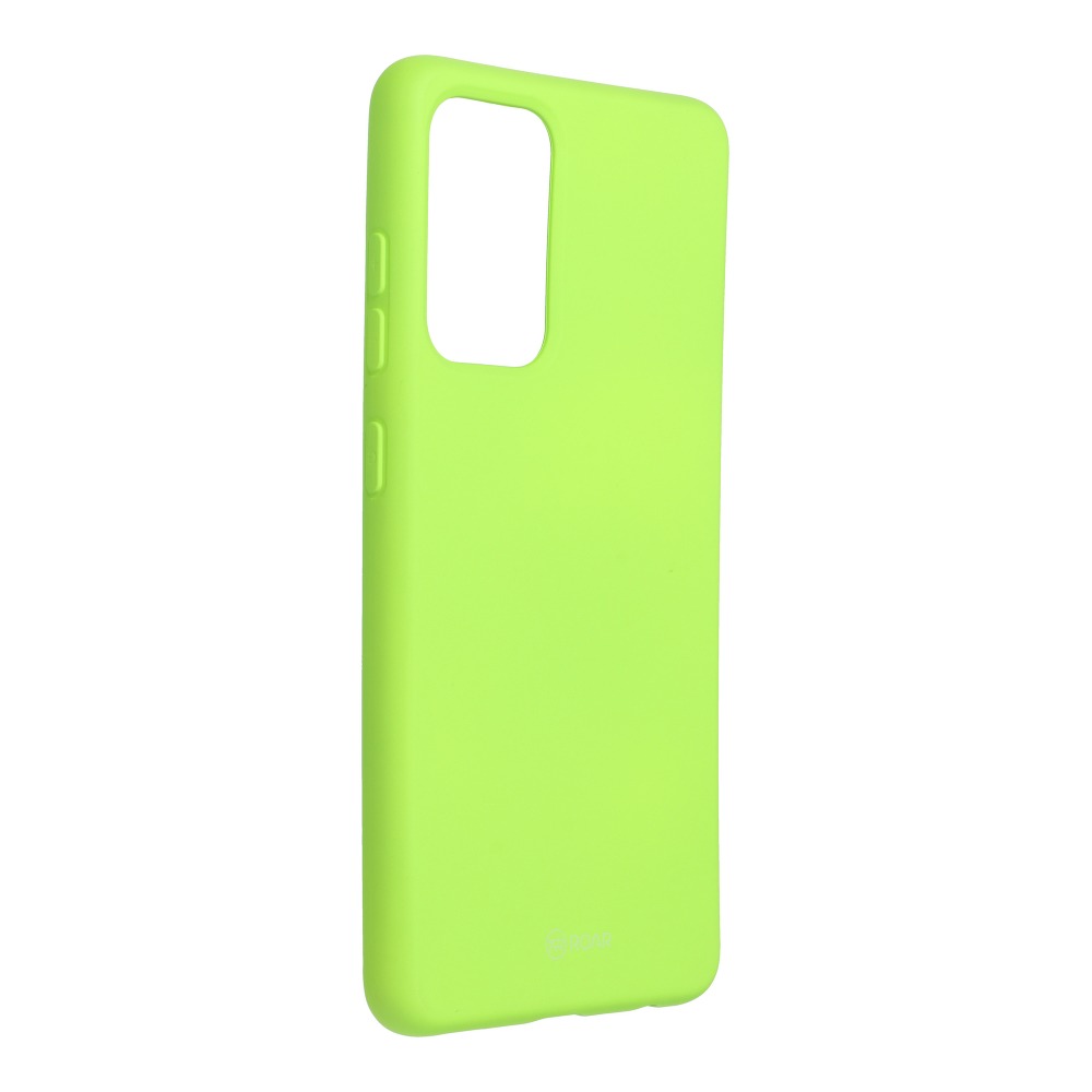 Pokrowiec etui silikonowe Roar Colorful Jelly Case limonkowe SAMSUNG Galaxy A52 5G