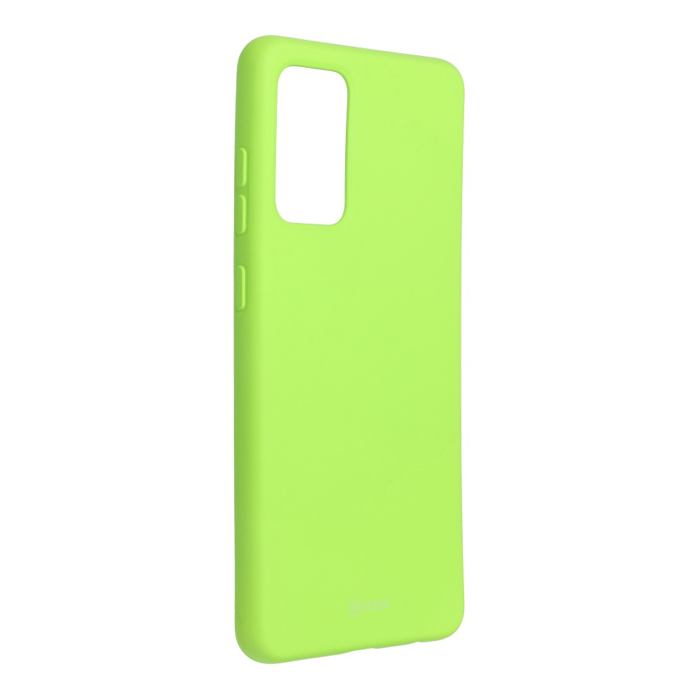 Pokrowiec etui silikonowe Roar Colorful Jelly Case limonkowe SAMSUNG Galaxy A72 5G