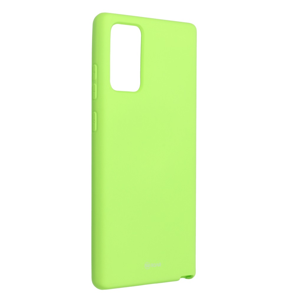 Pokrowiec etui silikonowe Roar Colorful Jelly Case limonkowe SAMSUNG Galaxy Note 20
