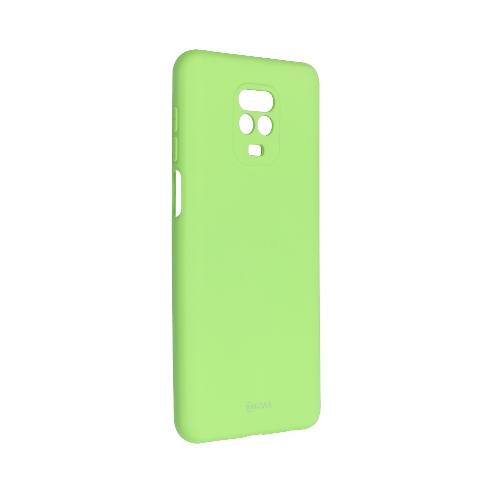 Pokrowiec etui silikonowe Roar Colorful Jelly Case limonkowe Xiaomi Redmi Note 9 Pro