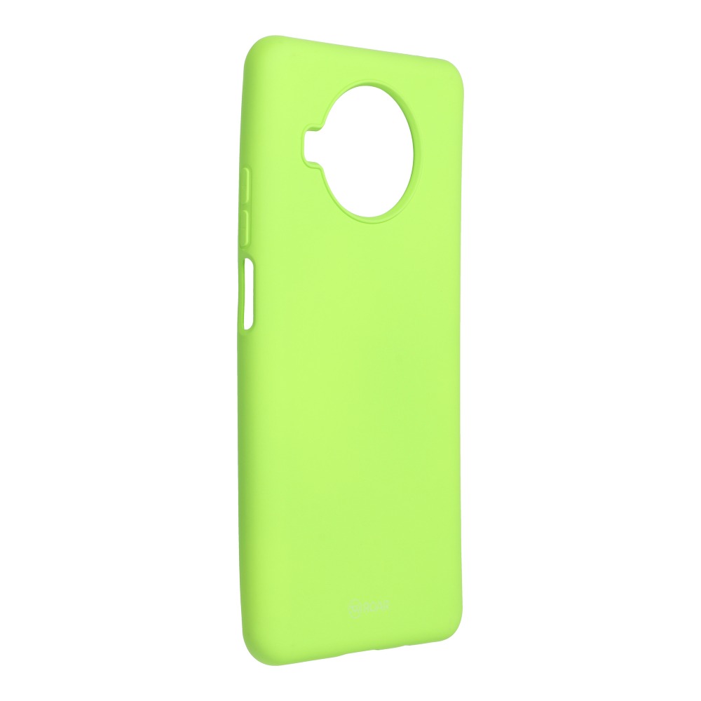 Pokrowiec etui silikonowe Roar Colorful Jelly Case limonkowe Xiaomi Redmi Note 9 Pro 5G