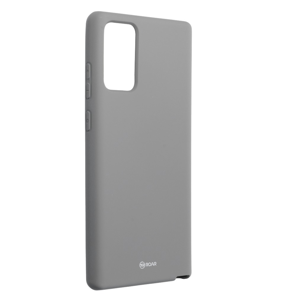 Pokrowiec etui silikonowe Roar Colorful Jelly Case szare SAMSUNG Galaxy Note 20