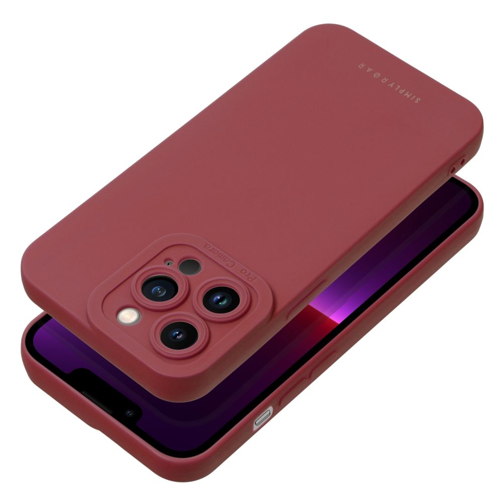 Pokrowiec etui silikonowe Roar Luna Case czerwone APPLE iPhone 12 / 3